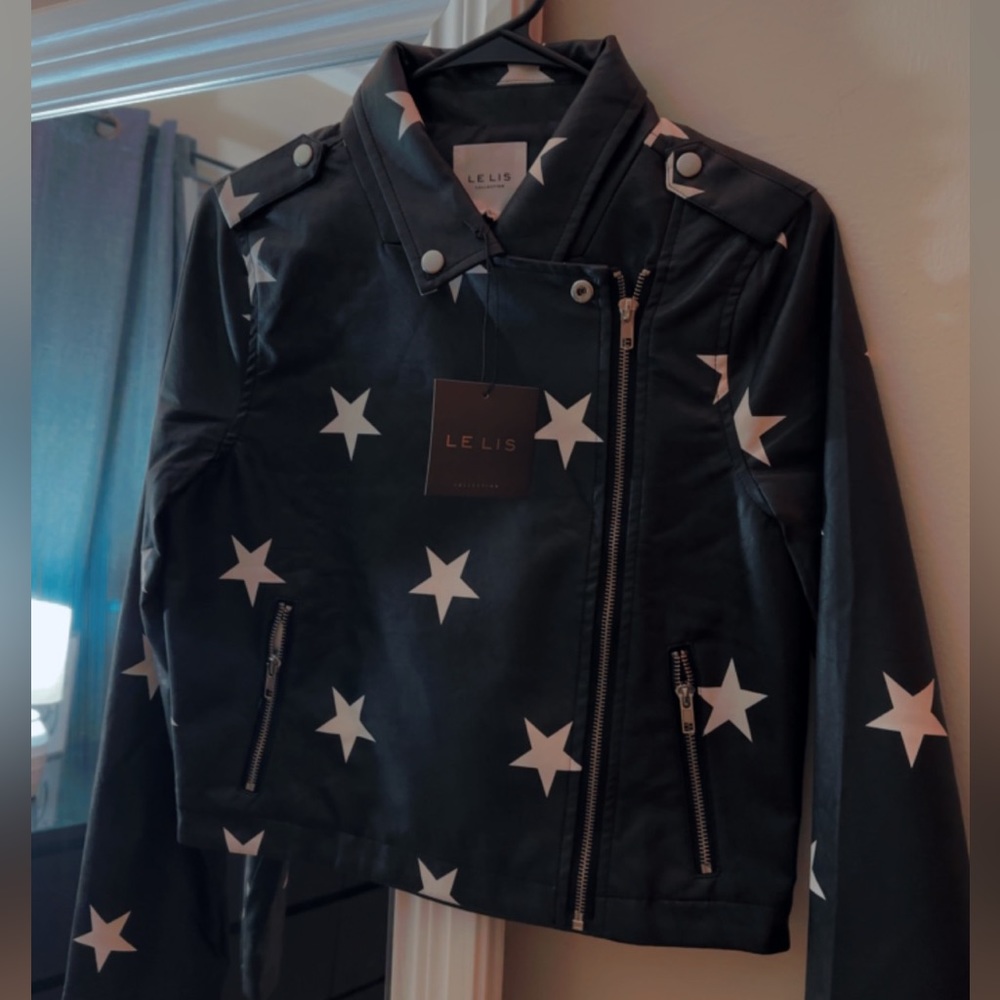 NWT leather star jacket